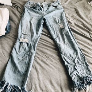 Free People Frayed Jeans